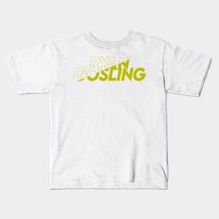 Ryan Gosling vector art fan works graphic design by ironpalette Kids T-Shirt